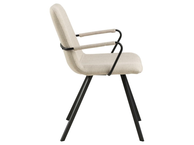 Krzesło z podłokietnikami Selina beżowe - ACTONA